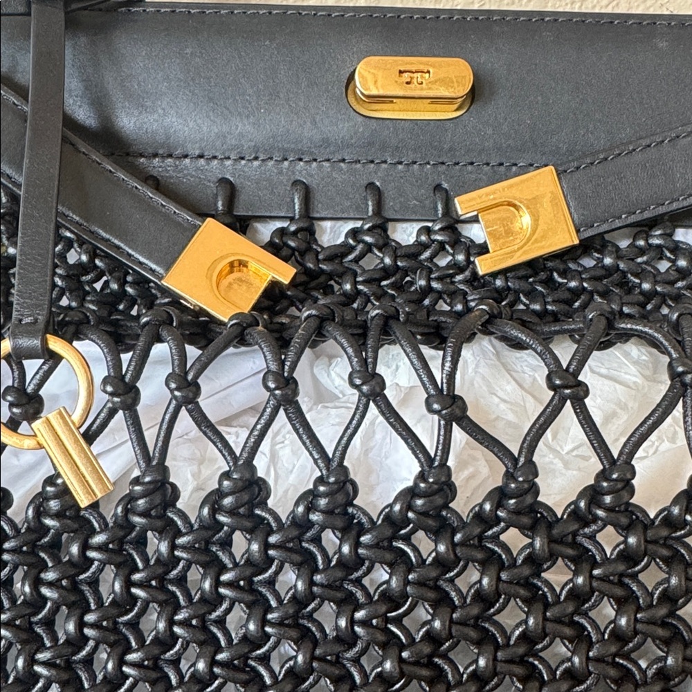 Tory Burch Lee Radziwill Knotted Leather Bag - Picture 9 of 15